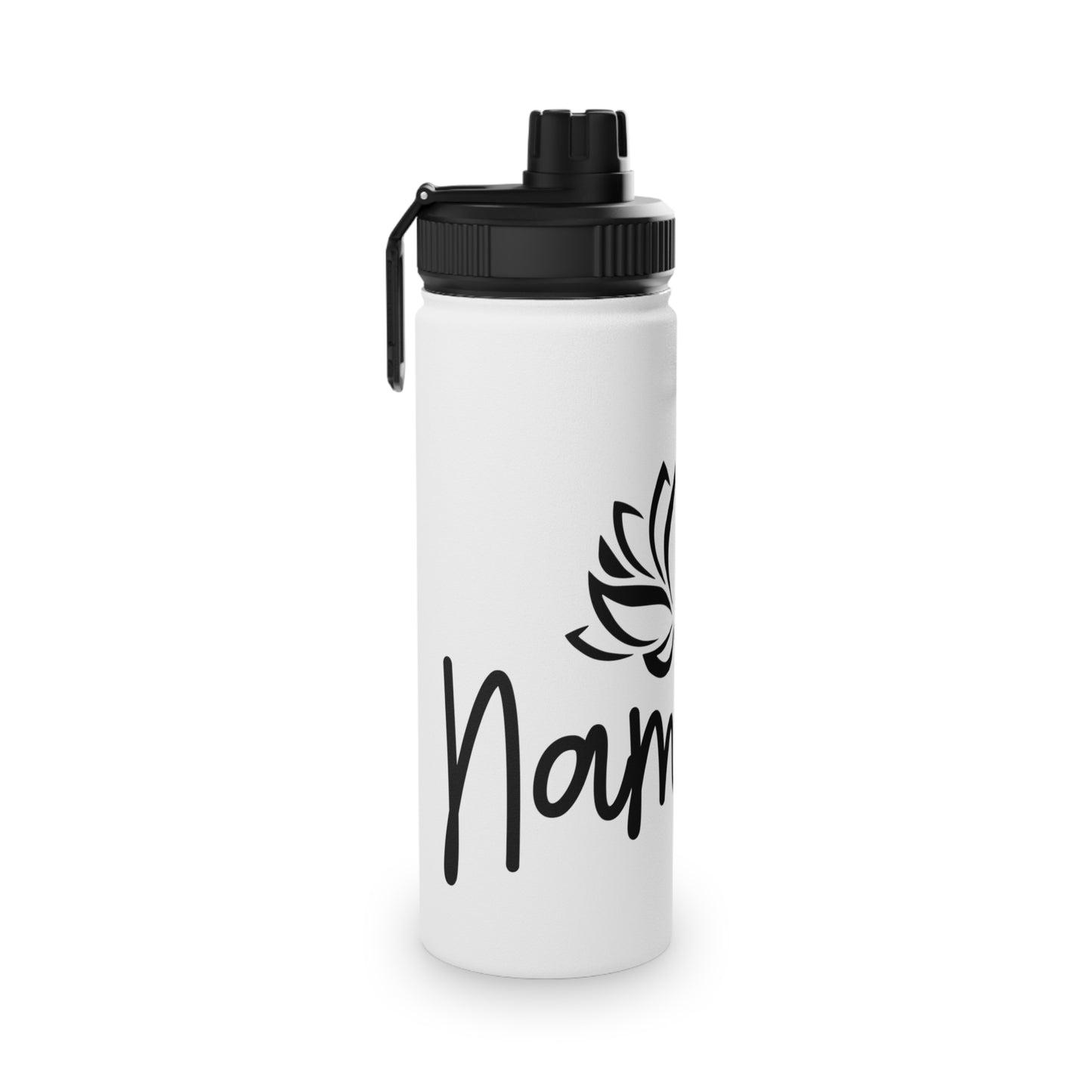 Namaste Lotus Flower Stainless Steel Water Bottle - # Sizes