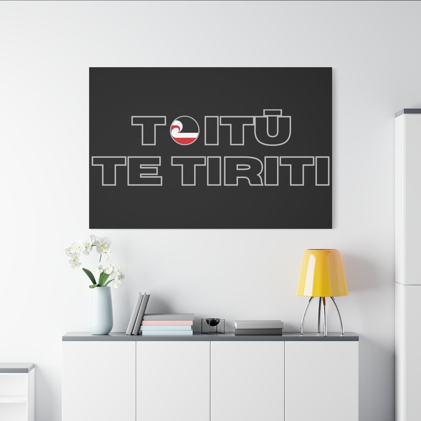 Toitū Te Tiriti Classic Canvas - Black