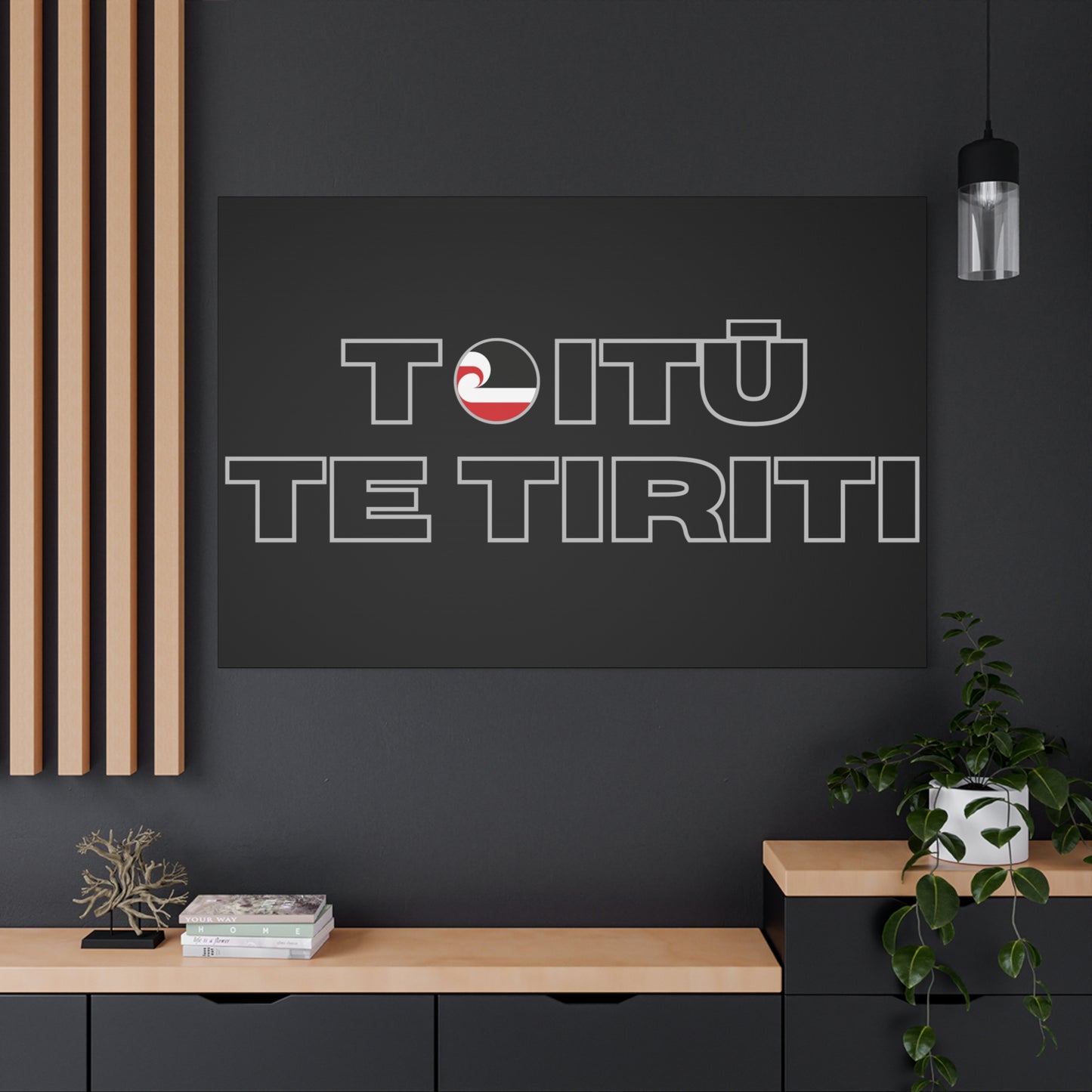 Toitū Te Tiriti Classic Canvas - Black