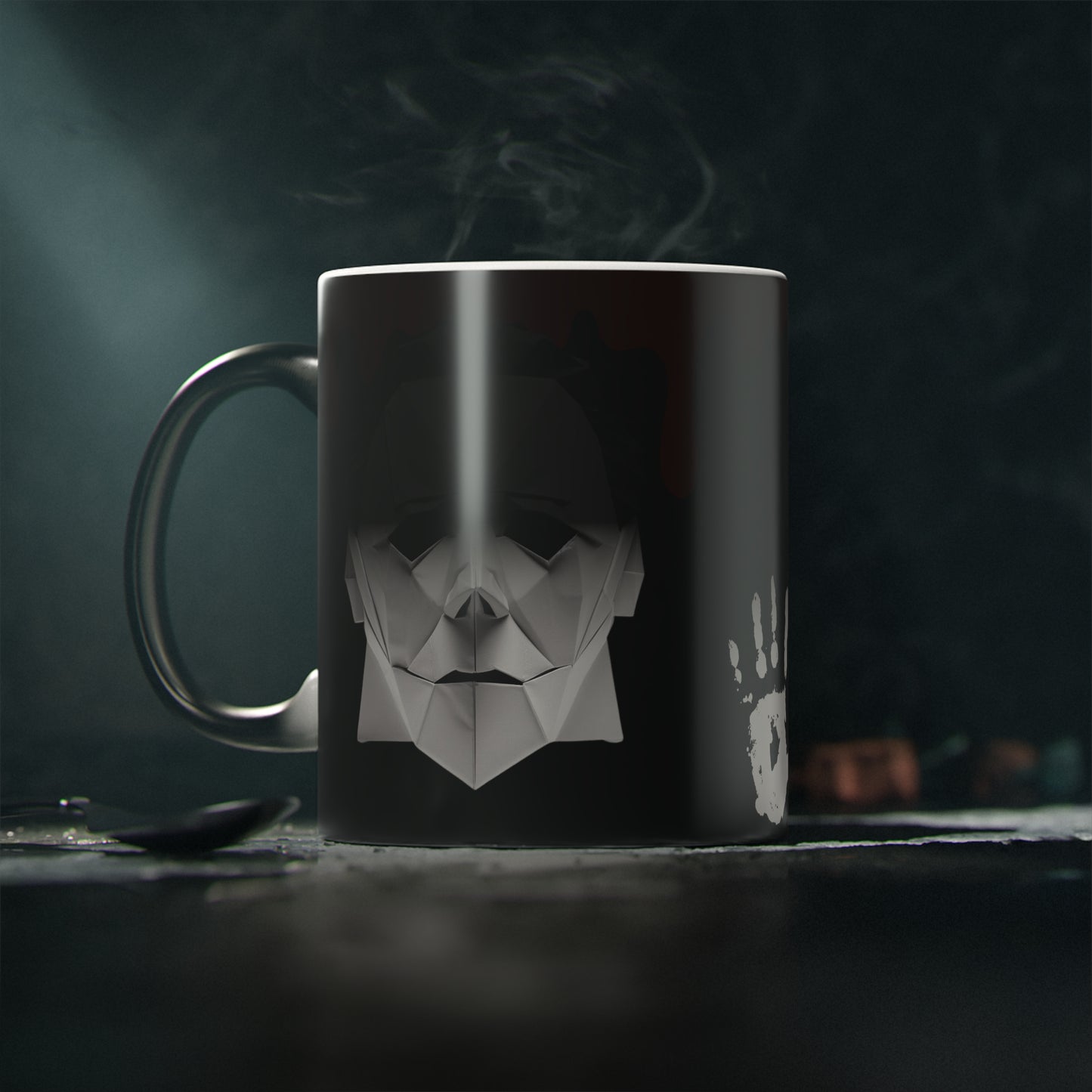 Origami Michael Myers Magic Mug