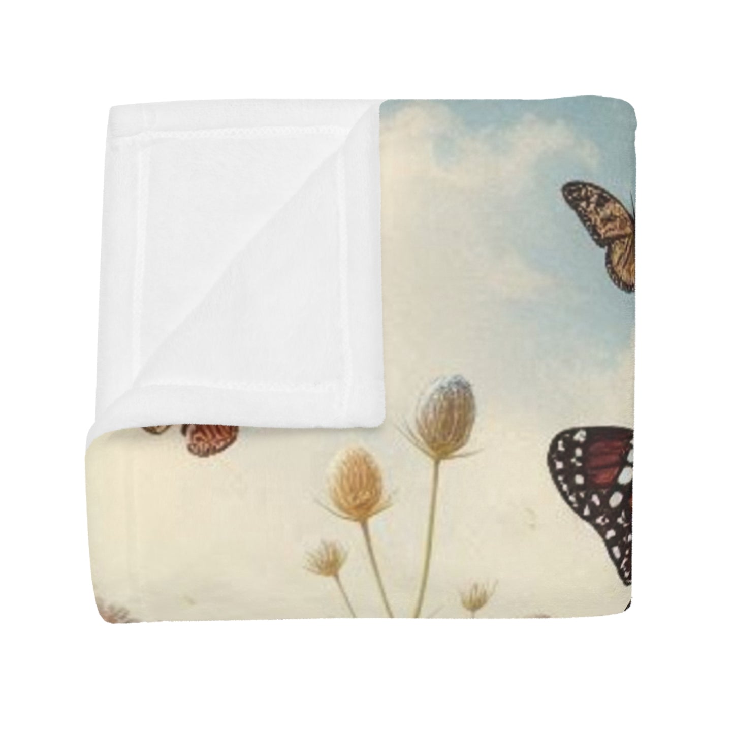 Wild Flowers #2 Plush Fleece Blanket