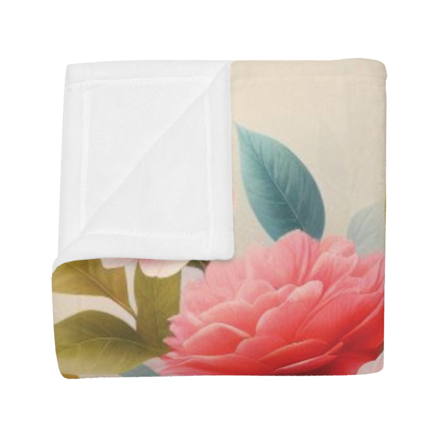 Camelia #1 Plush Fleece Blanket