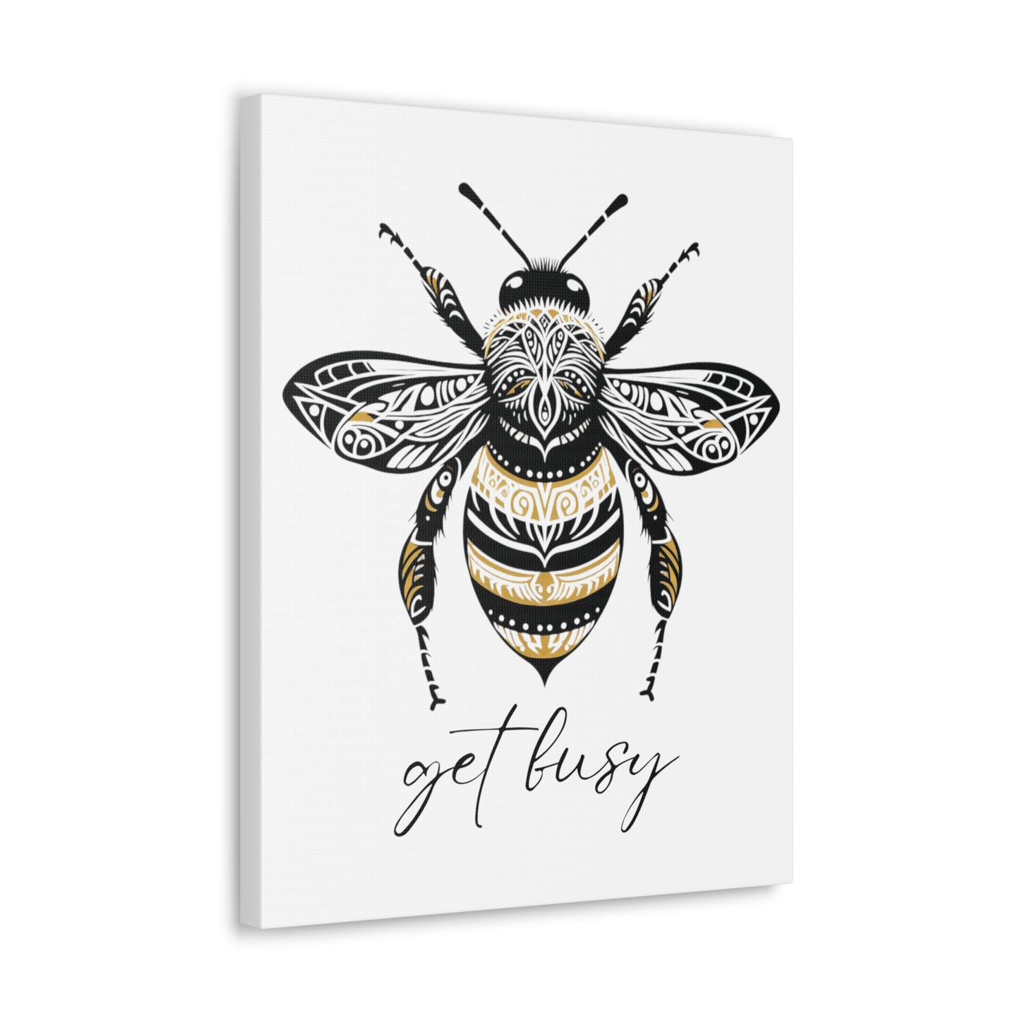 Get Busy Bee Classic Canvas - White