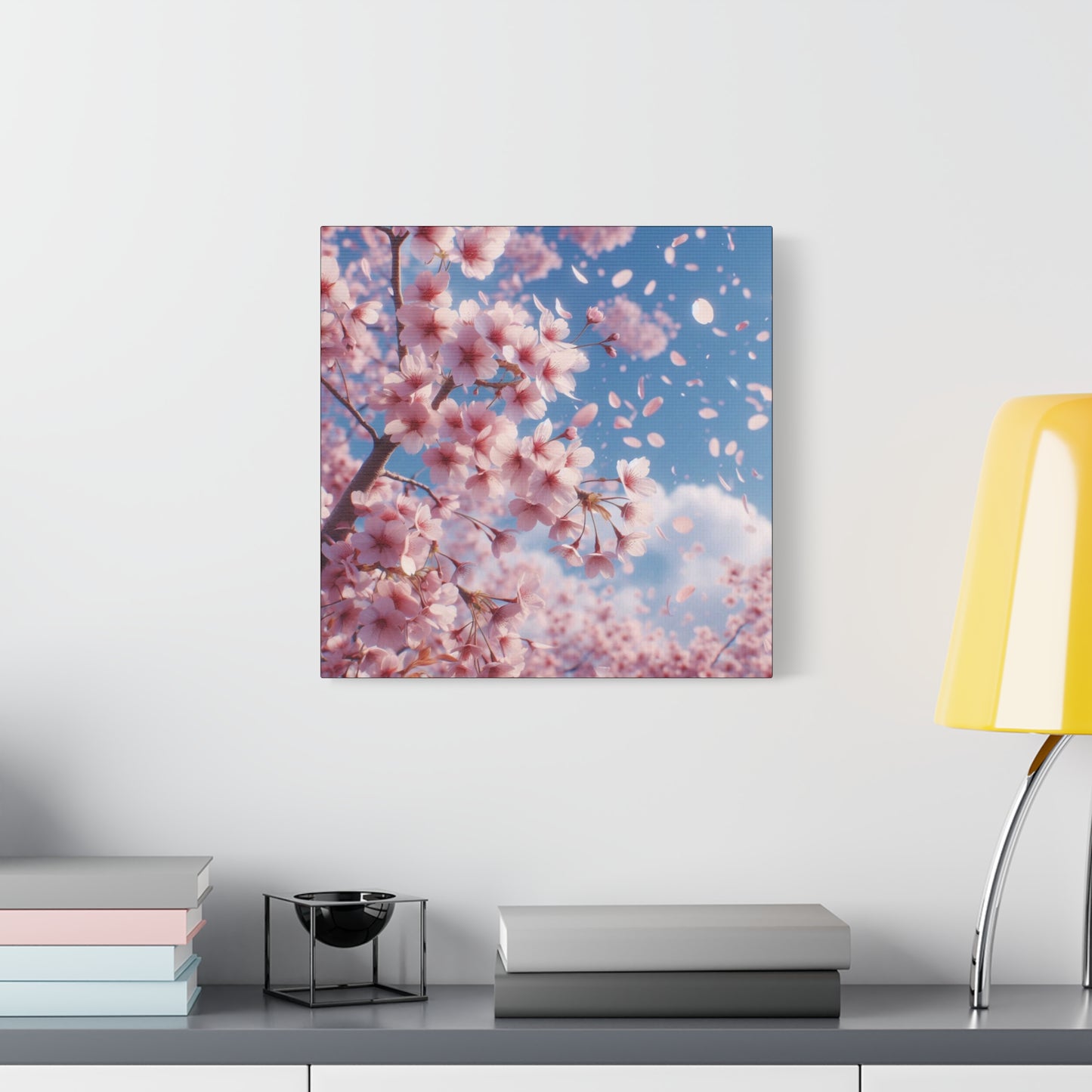 Cherry Blossoms Classic Canvas - Black