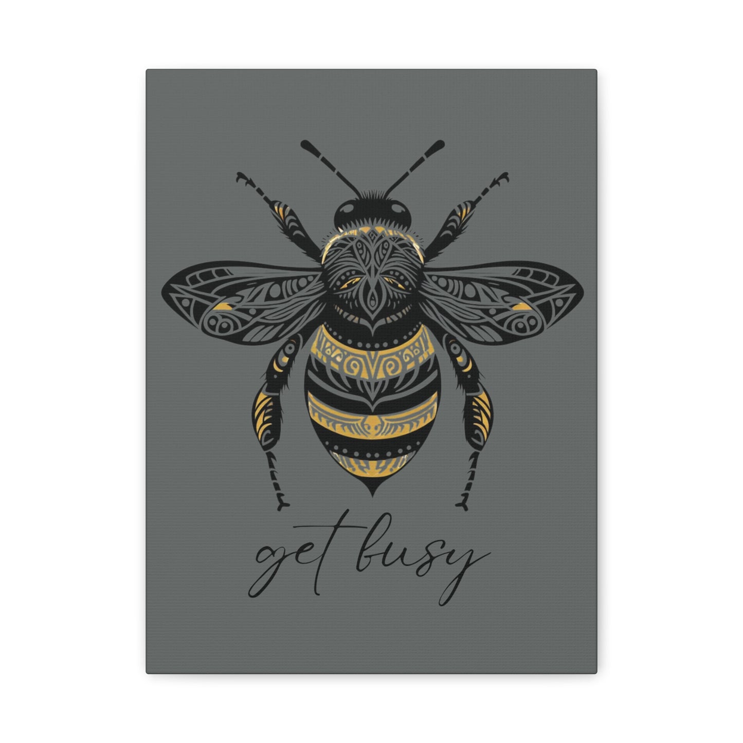 Get Busy Bee Classic Canvas - Grey