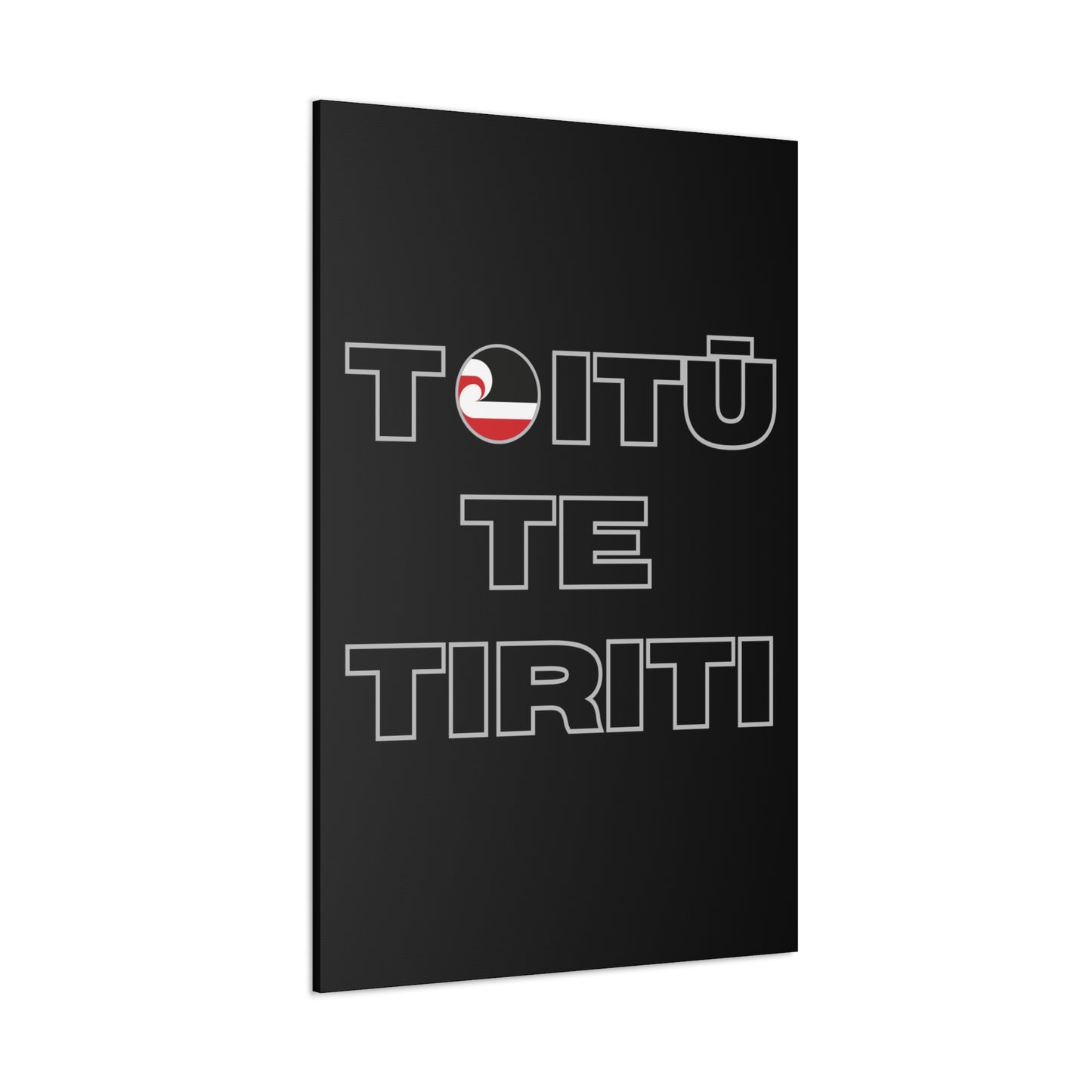 Toitū Te Tiriti Classic Canvas - Black