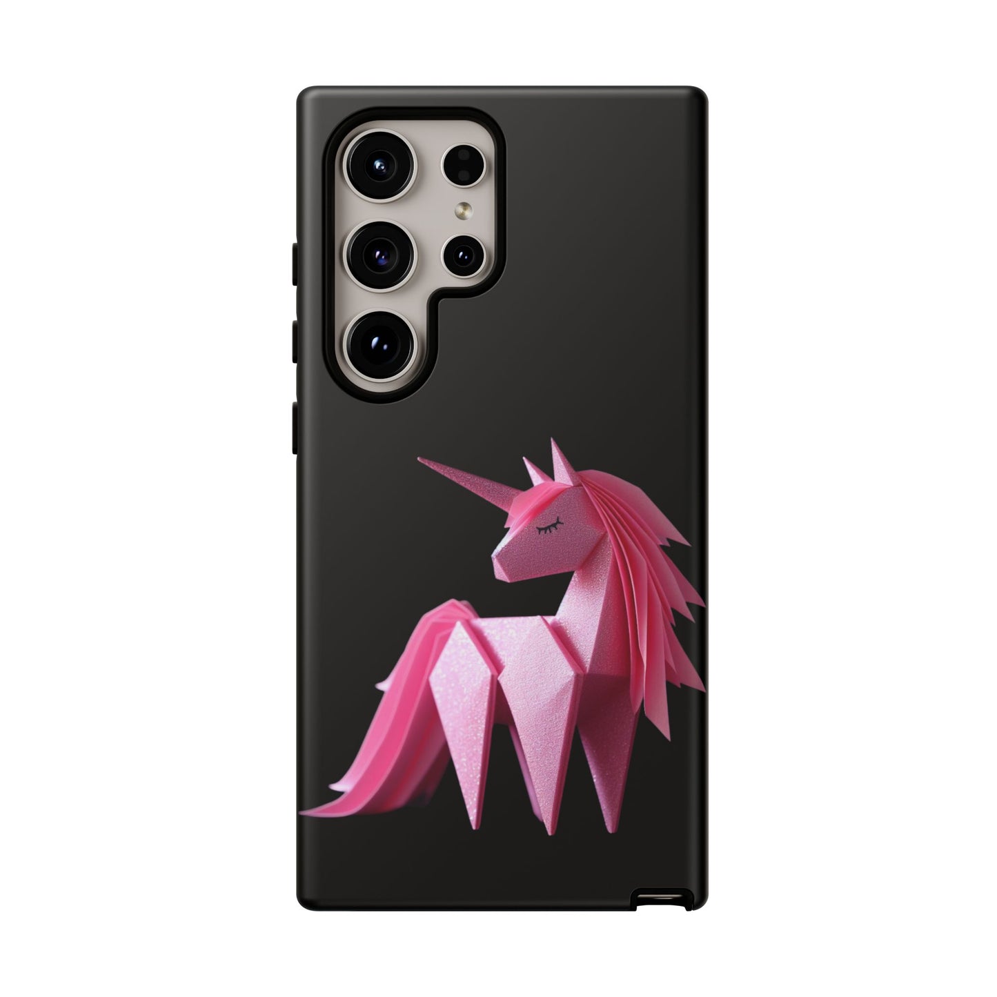 Origami Pink Unicorn Tough Cases iPhone/Google/Samsung