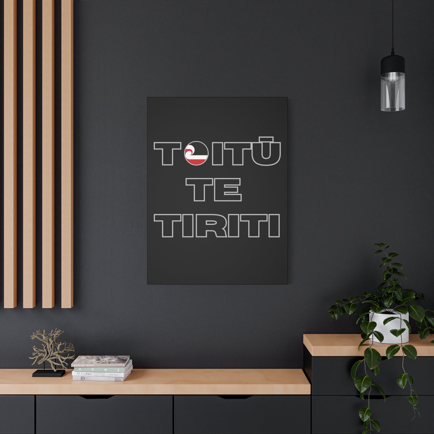 Toitū Te Tiriti Classic Canvas - Black