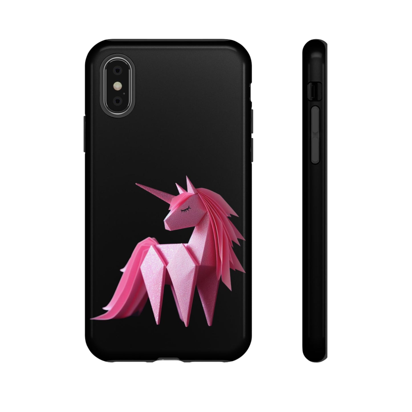 Origami Pink Unicorn Tough Cases iPhone/Google/Samsung