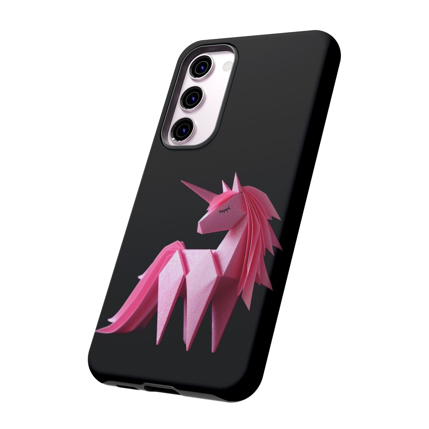 Origami Pink Unicorn Tough Cases iPhone/Google/Samsung