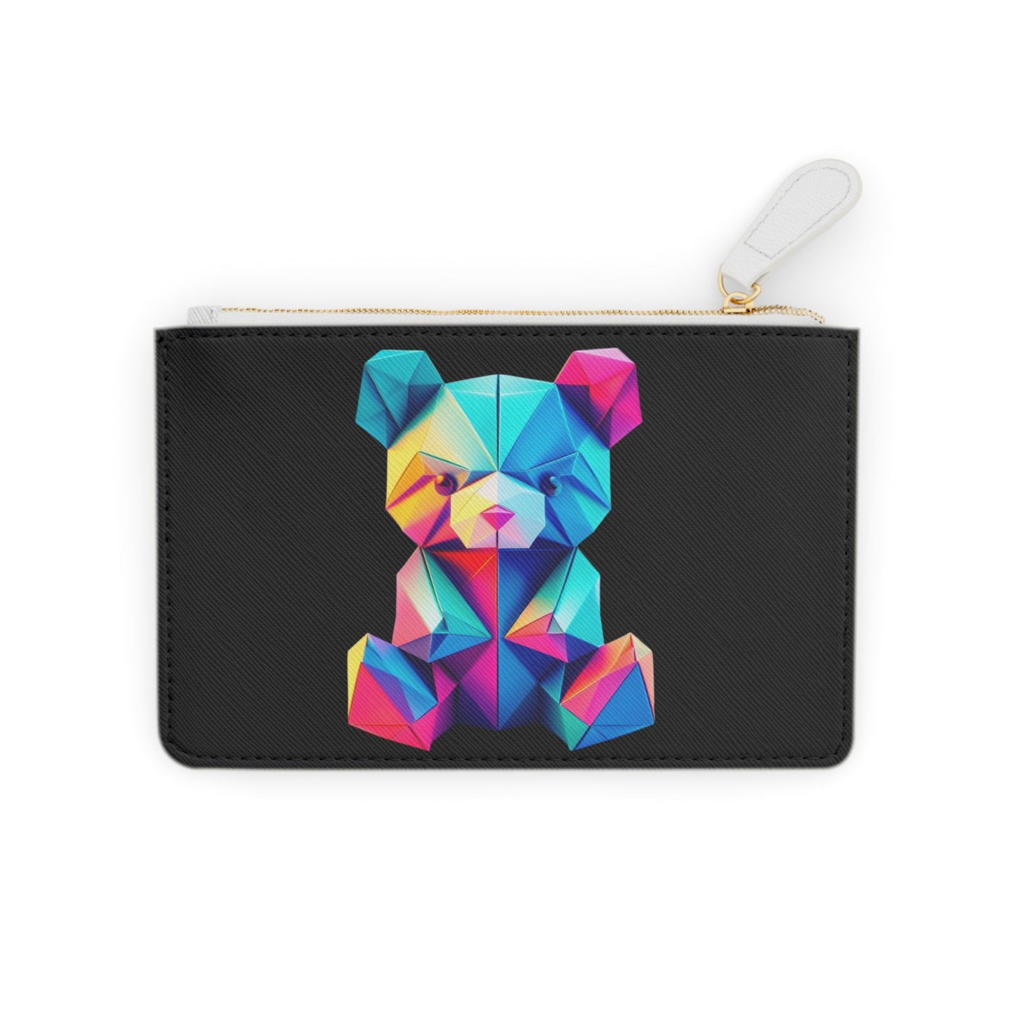 Origami Neon Teddy Mini Clutch Bag