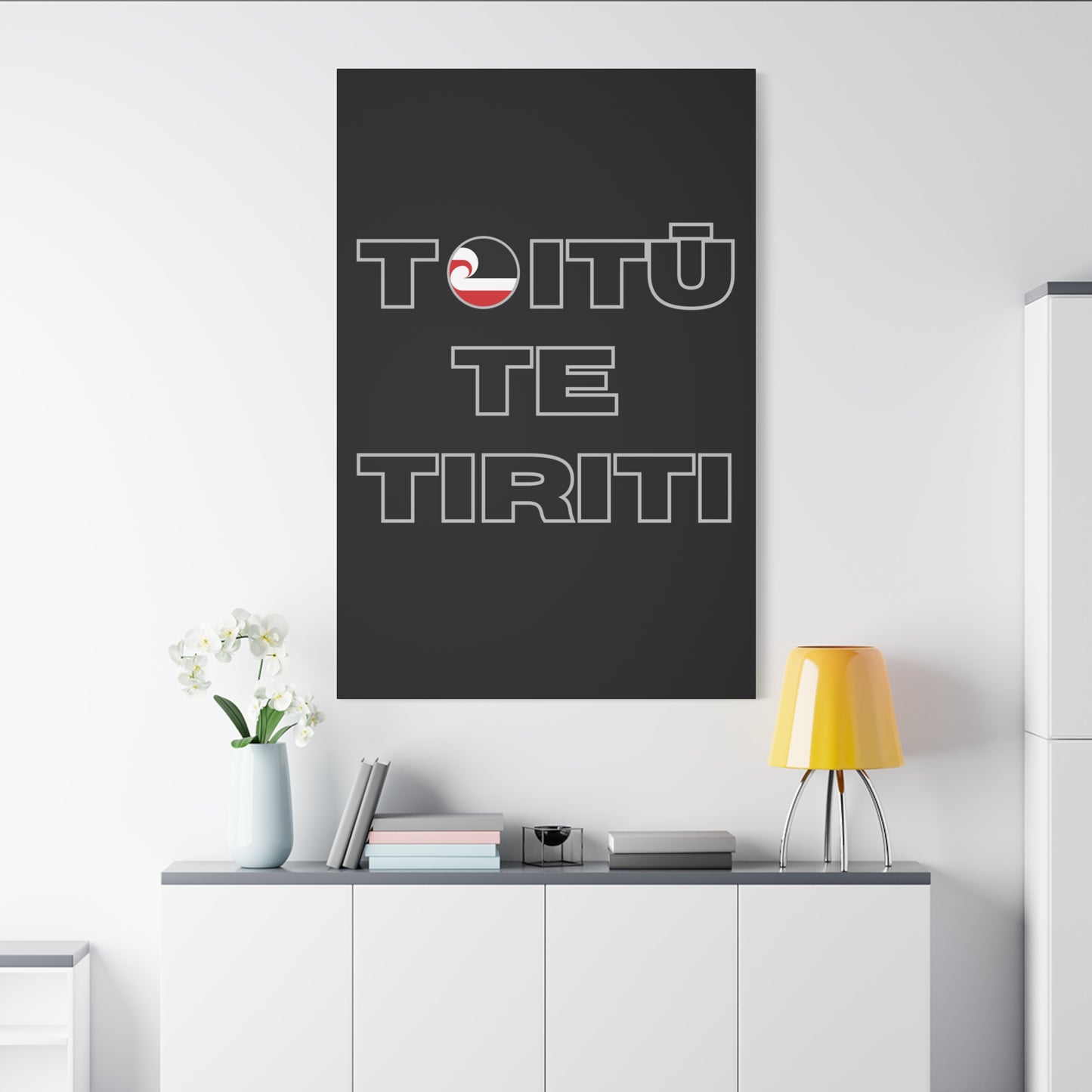 Toitū Te Tiriti Classic Canvas - Black