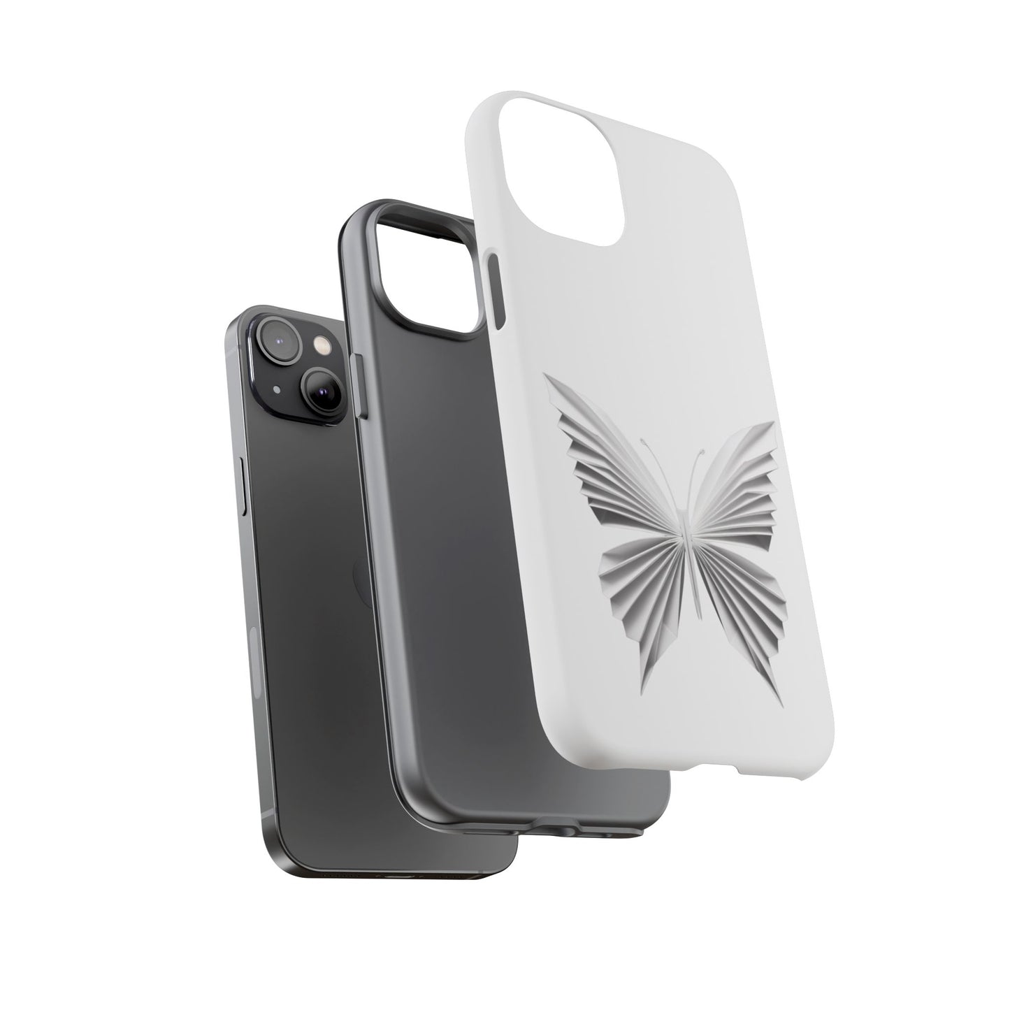 Origami White Butterfly Tough Cases iPhone/Google/Samsung