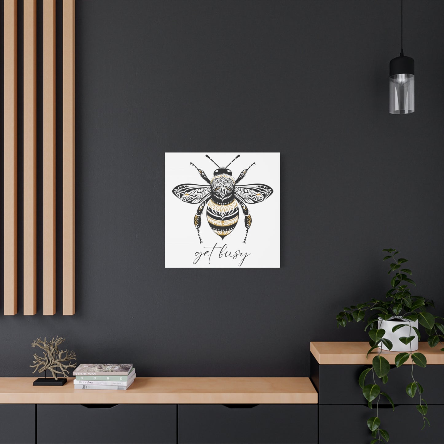 Get Busy Bee Classic Canvas - White