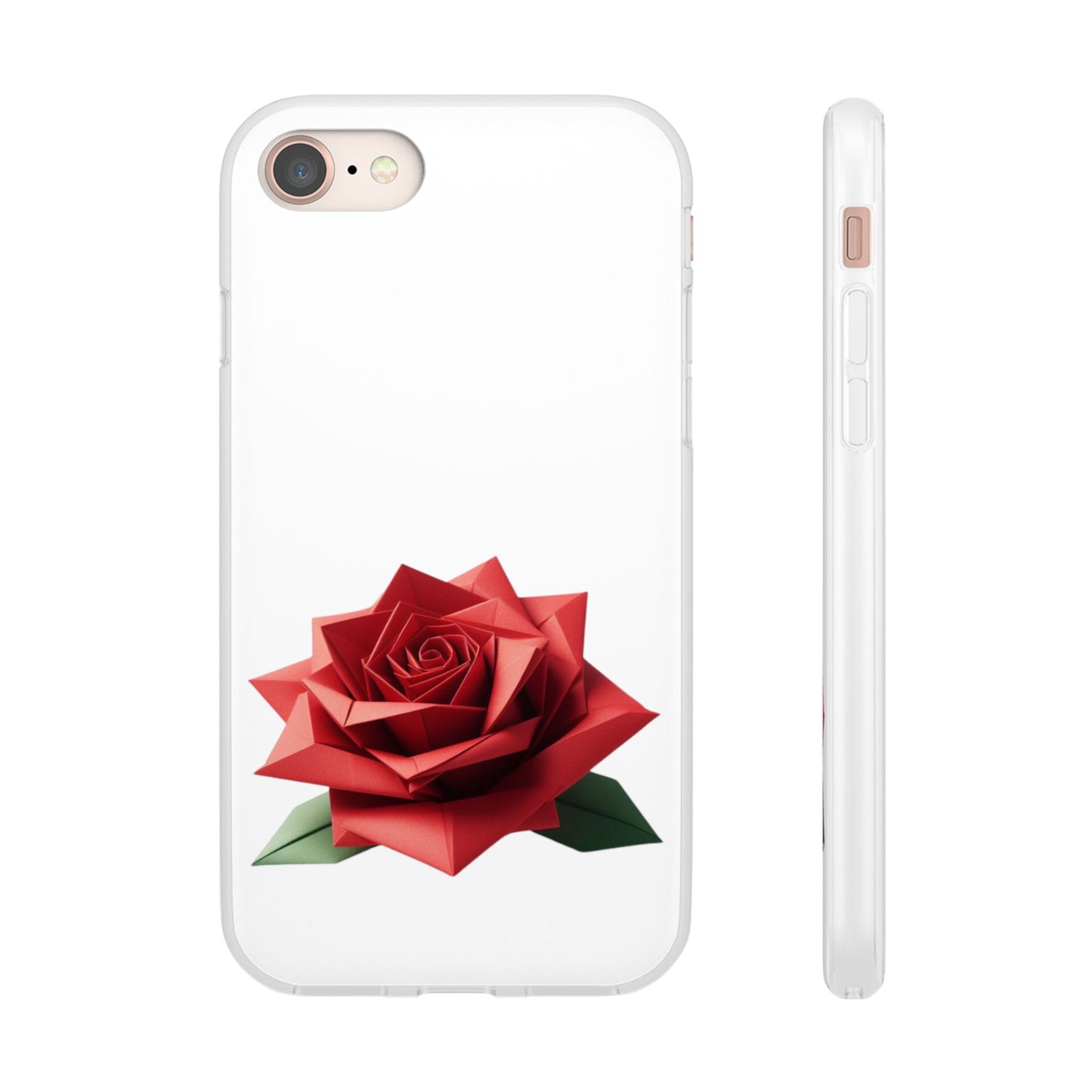 Origami Red Rose Flexi Cases