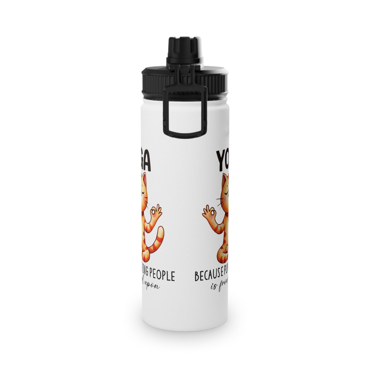 Punching People is Bad Stainless Steel Water Bottle - # Sizes