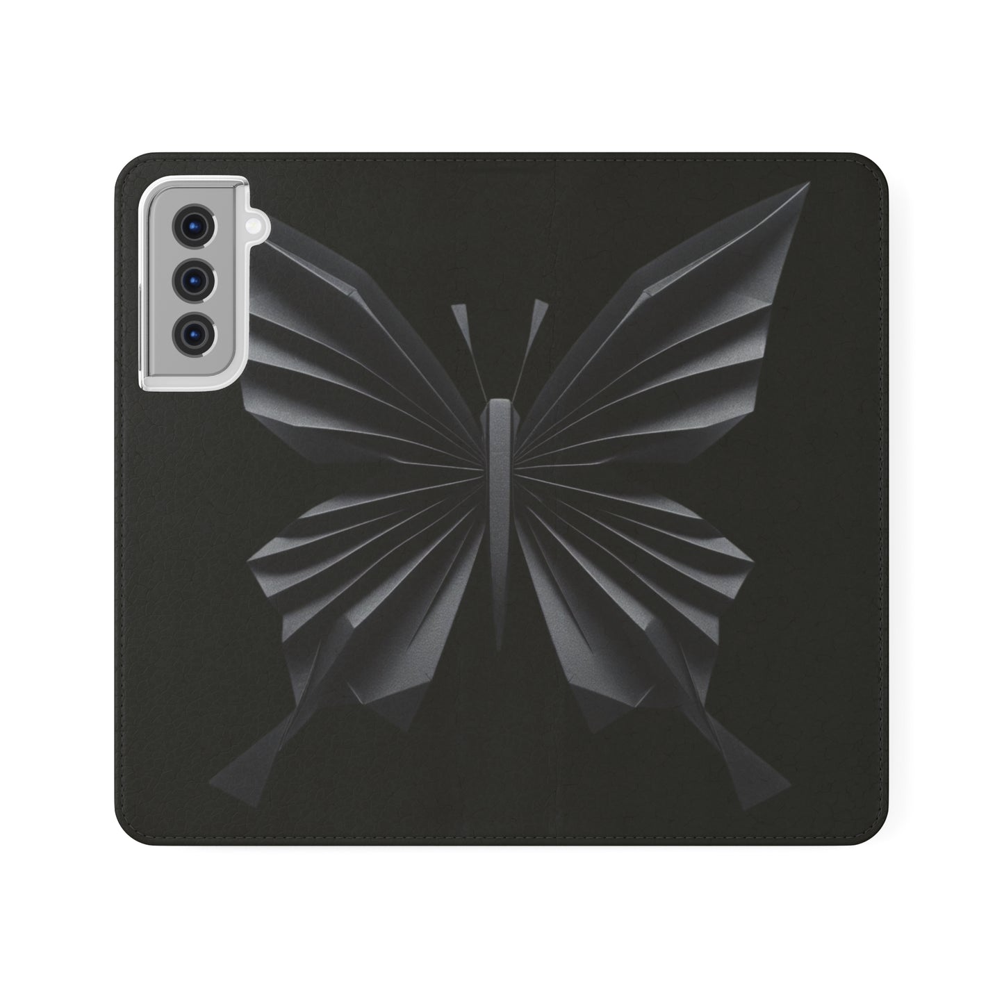 Origami Black Butterfly Flip Cases iPhone/Samsung