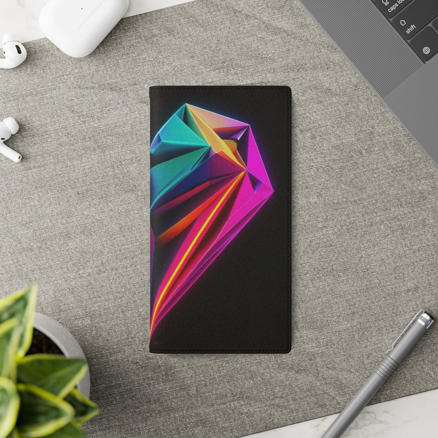 Origami Neon Heart Flip Cases - iPhone/Samsung