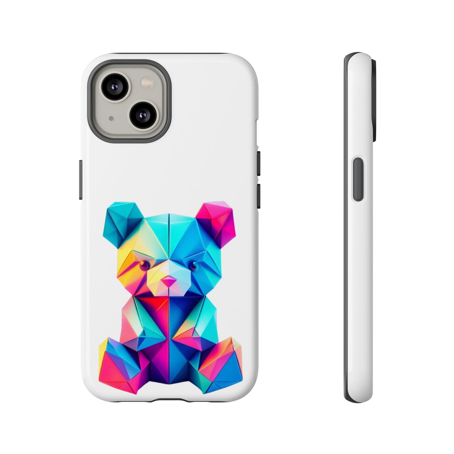 Origami Neon Teddy Tough Cases iPhone/Google/Samsung