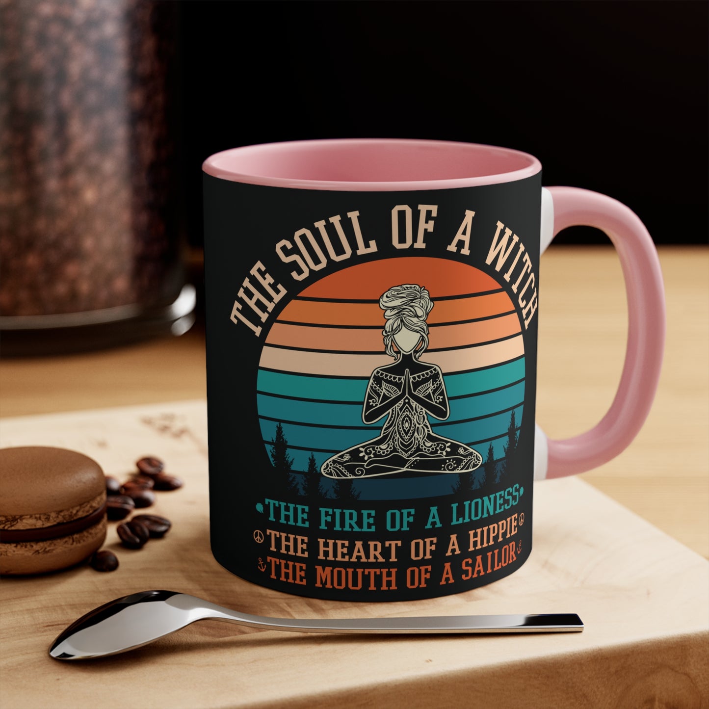 The Soul of a Witch Color Accent Mug 11oz - Zen Meditation Gift