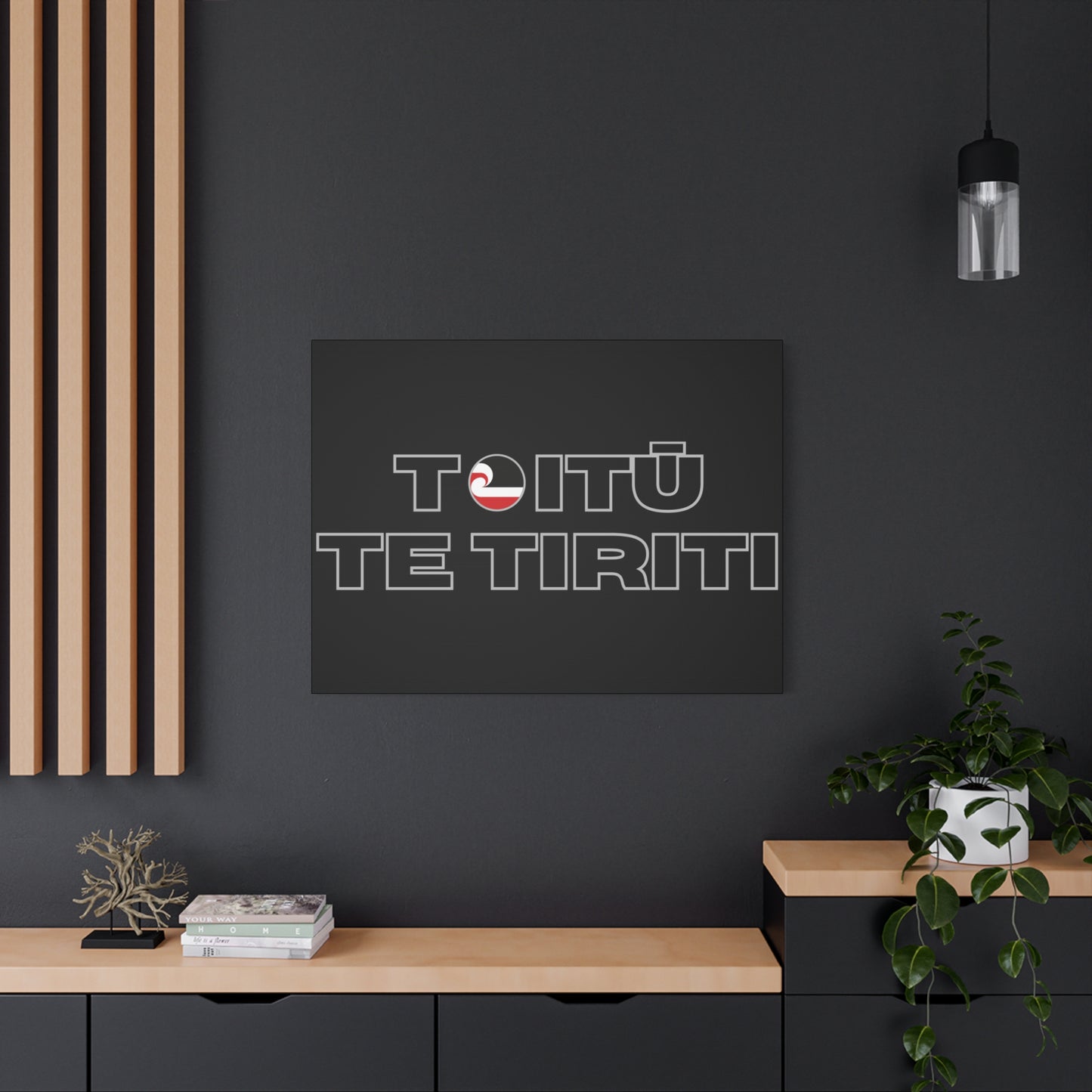 Toitū Te Tiriti Classic Canvas - Black