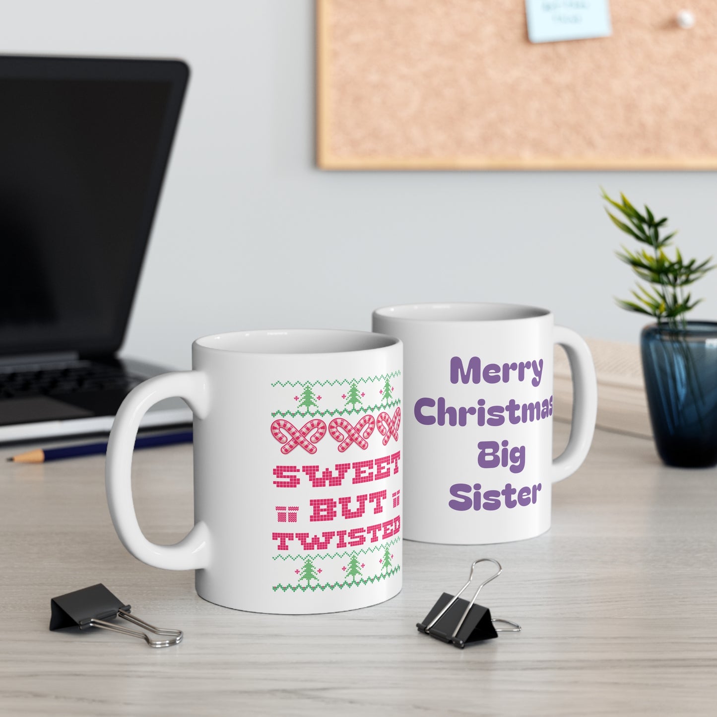 Customisable Christmas Ceramic Coffee Cups, 11oz