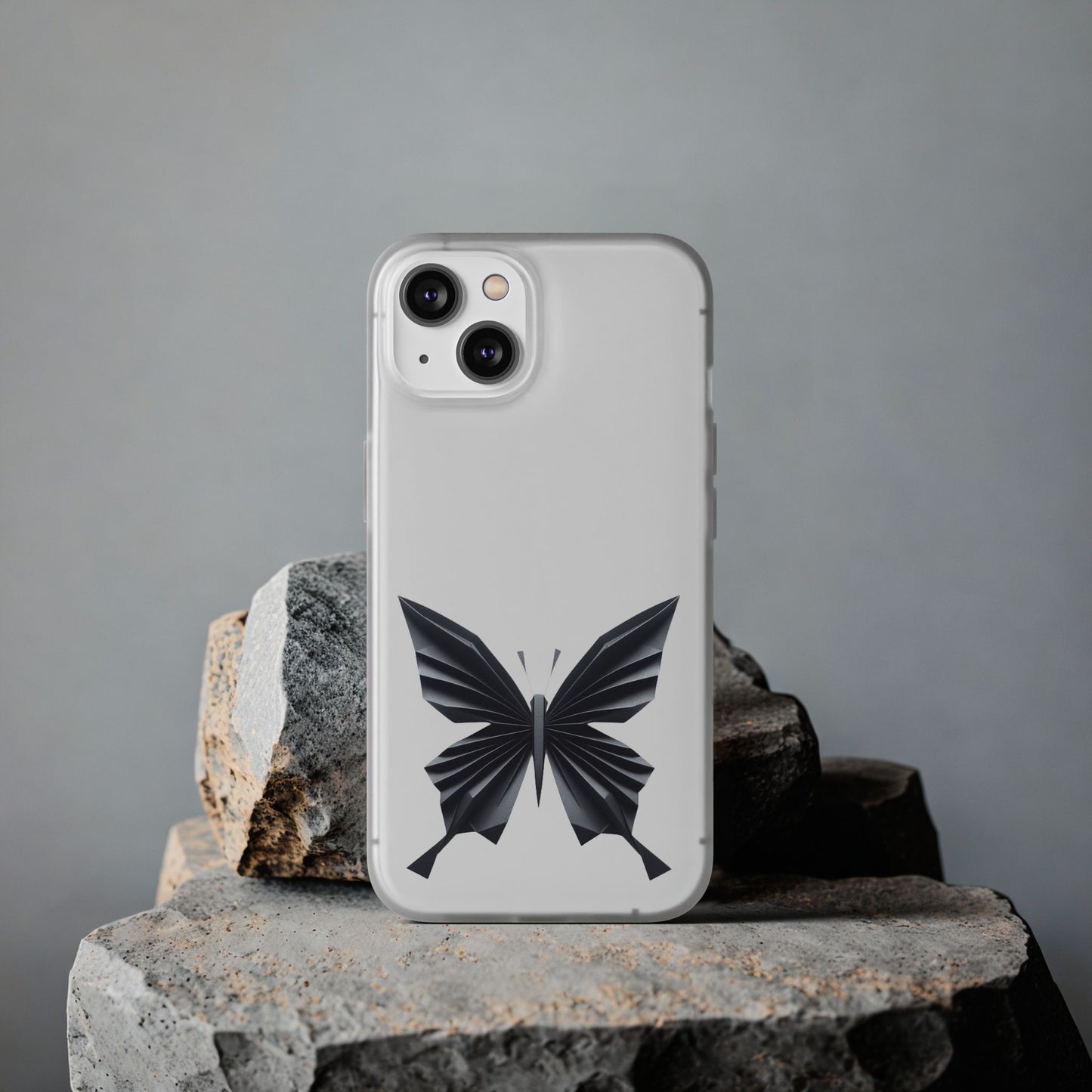 Origami Black Butterfly Flexi Cases