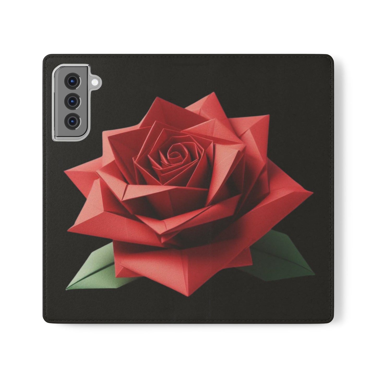 Origami Red Rose Flip Cases iPhone/Samsung