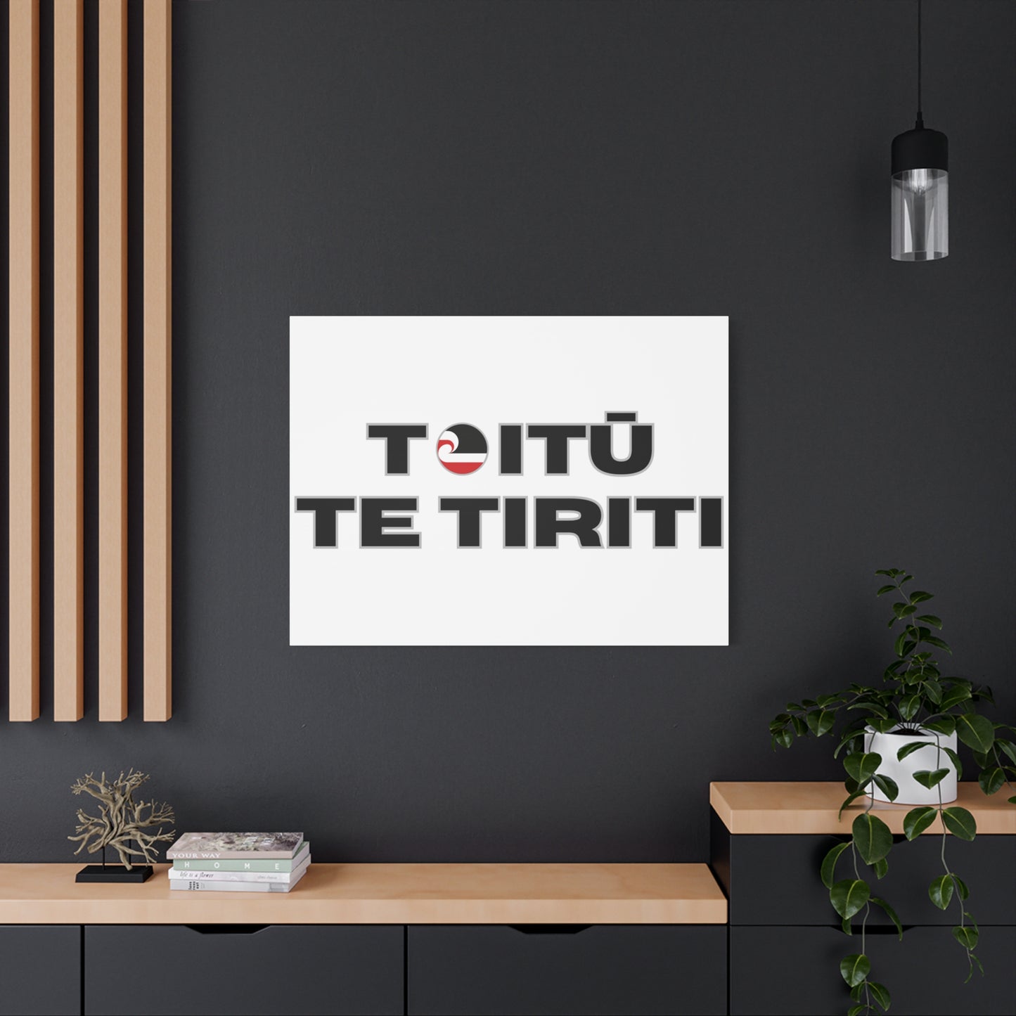 Toitū Te Tiriti Classic Canvas - White