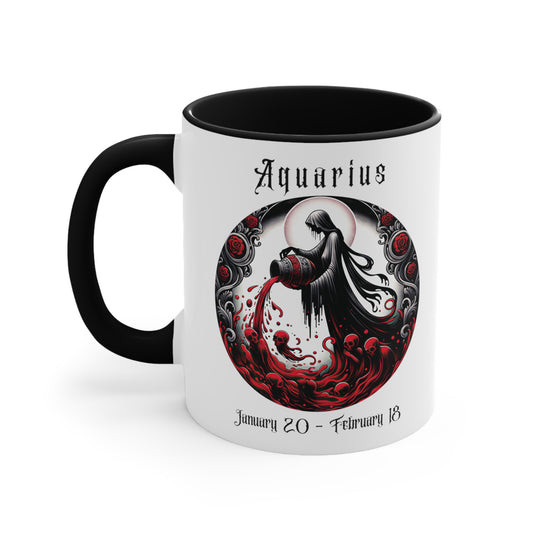 Gothic Aquarius Colorful Accent Mugs, 11oz