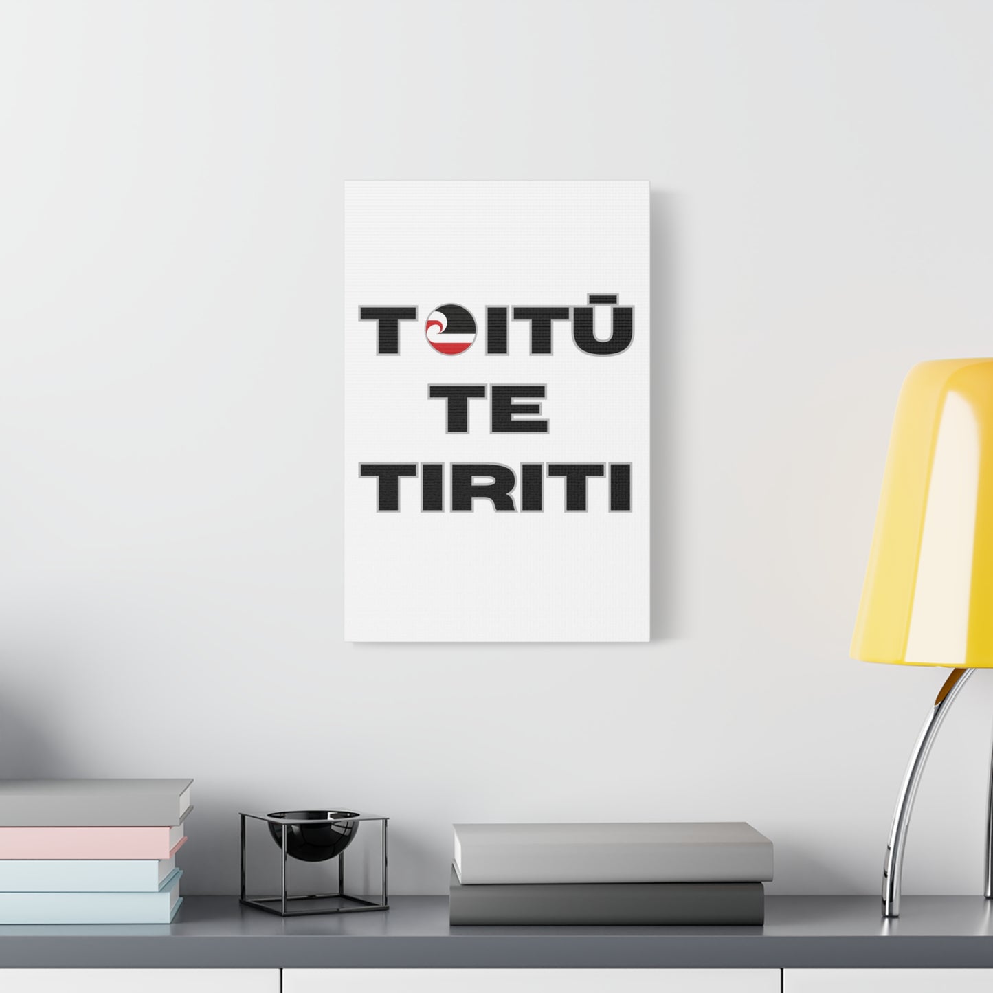 Toitū Te Tiriti Classic Canvas - White