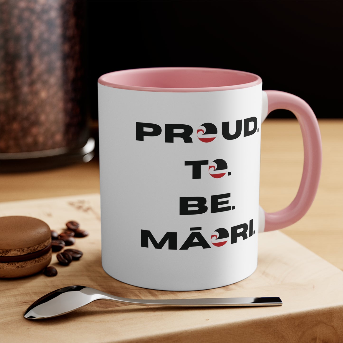 Proud. To. Be. Māori. Colorful Accent Mugs, 11oz (330 ml)