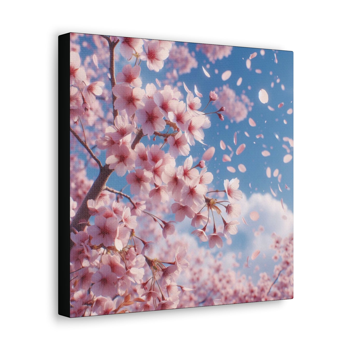 Cherry Blossoms Classic Canvas - Black