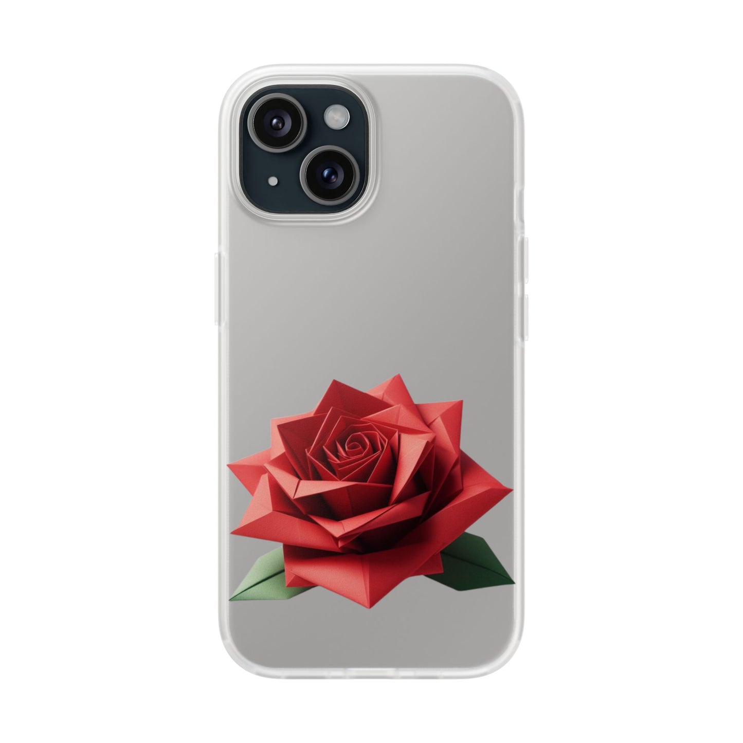 Origami Red Rose Flexi Cases