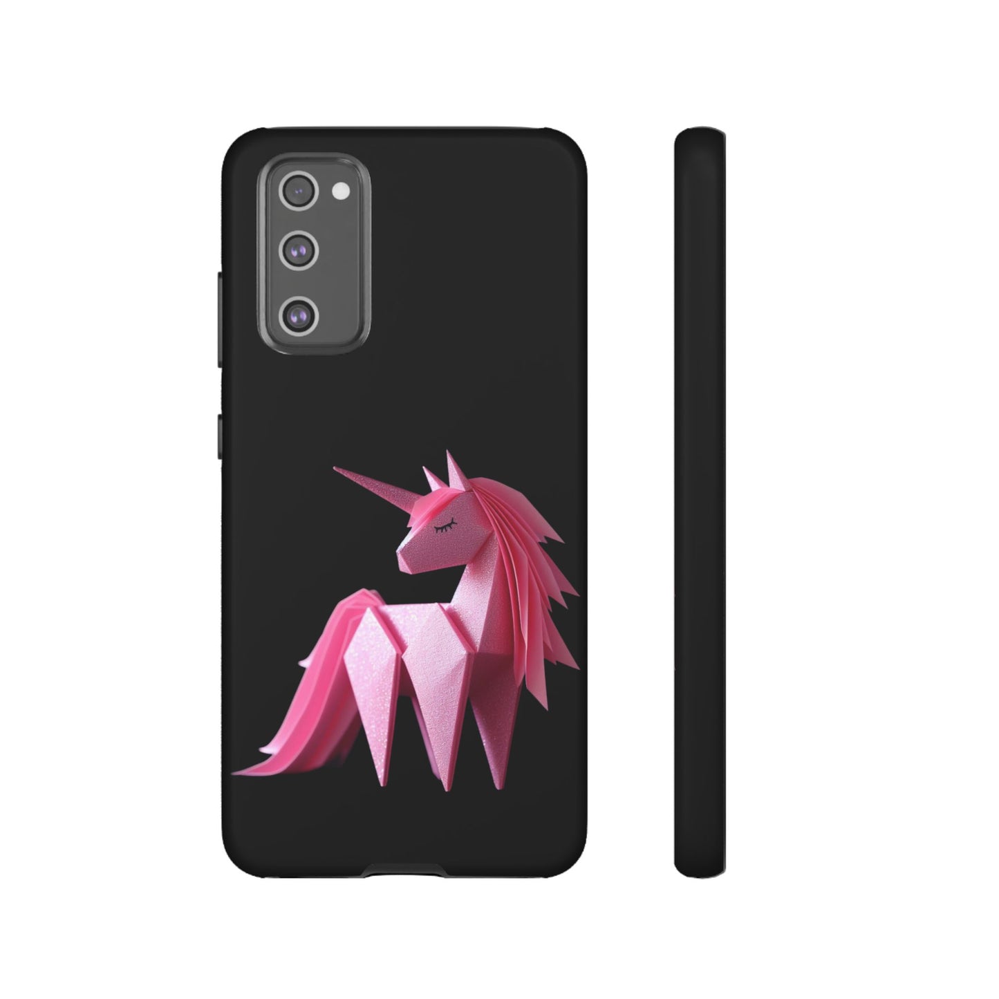 Origami Pink Unicorn Tough Cases iPhone/Google/Samsung