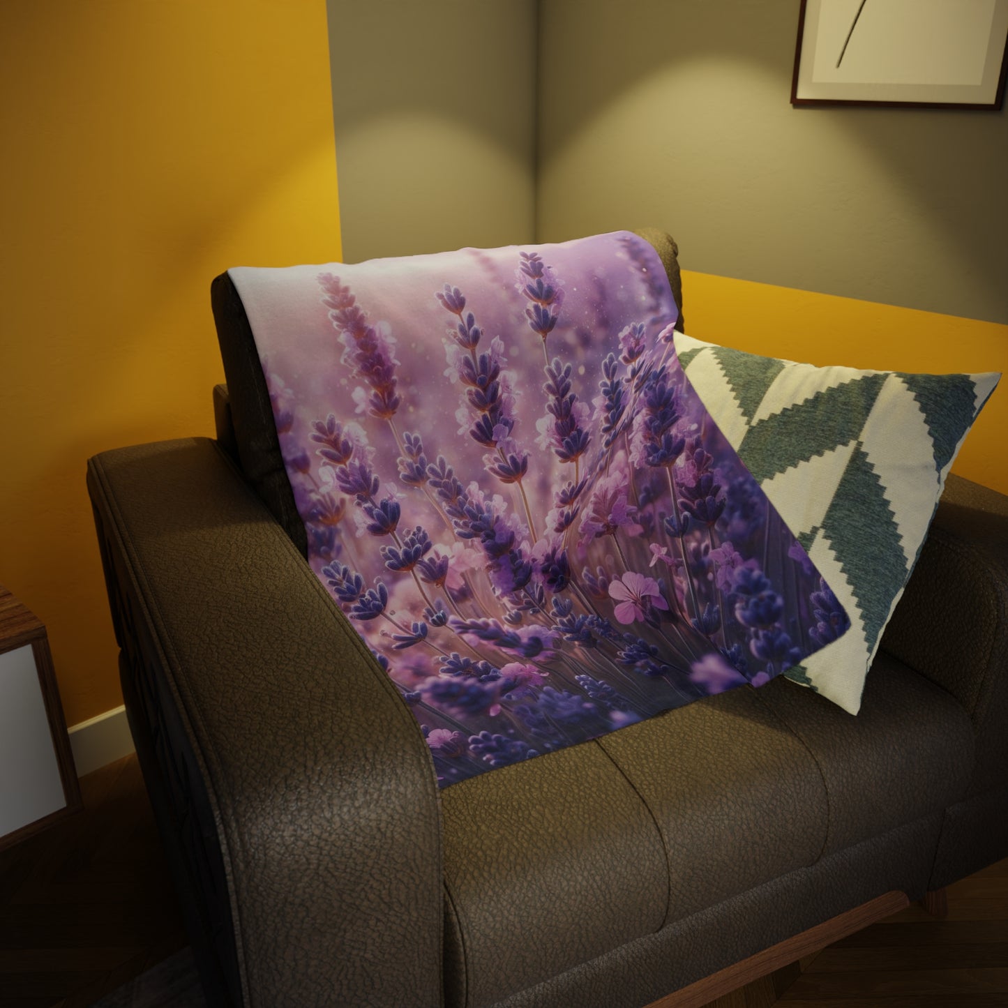 Wild Lavender #2 Plush Fleece Blanket