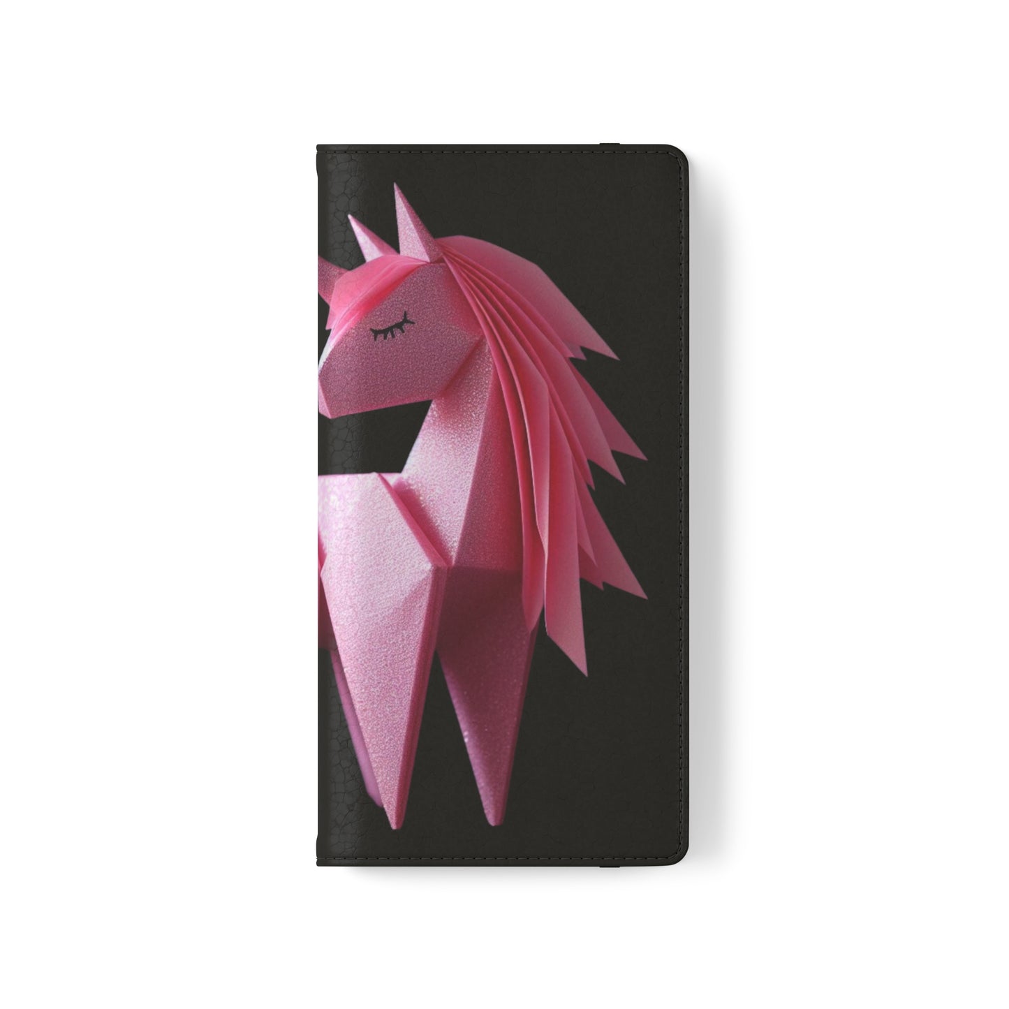 Origami Pink Unicorn Flip Cases iPhone/Samsung