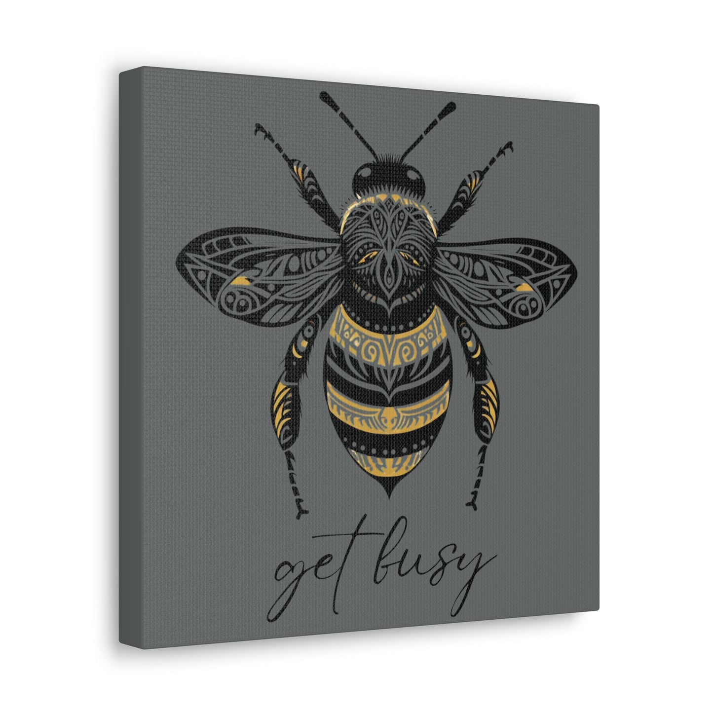 Get Busy Bee Classic Canvas - Grey