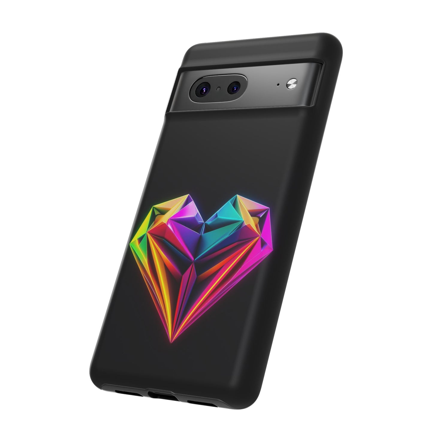 Origami Neon Heart Tough Cases iPhone/Google/Samsung