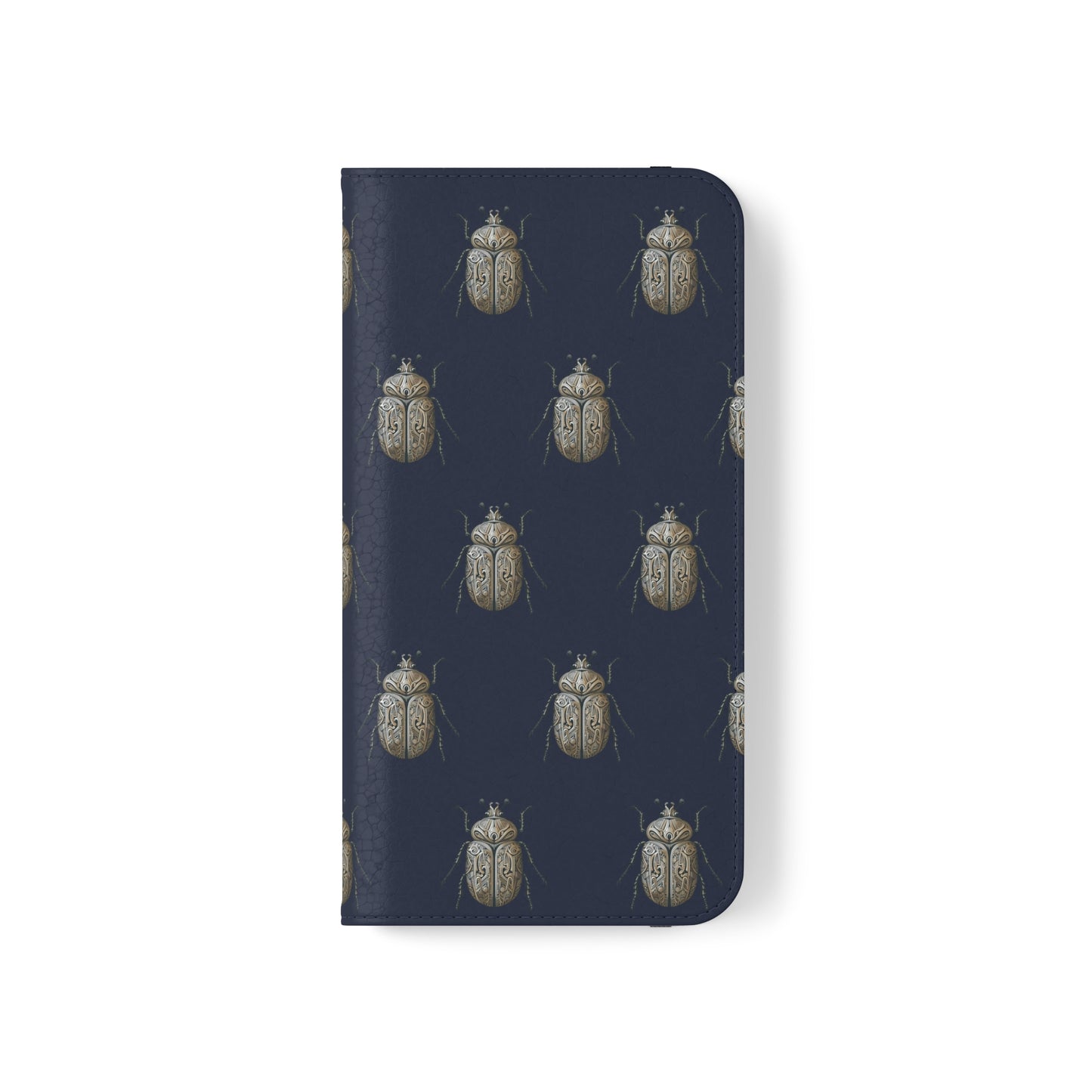 Carved Beetle Flip Cases for iPhone/Samsung - navy