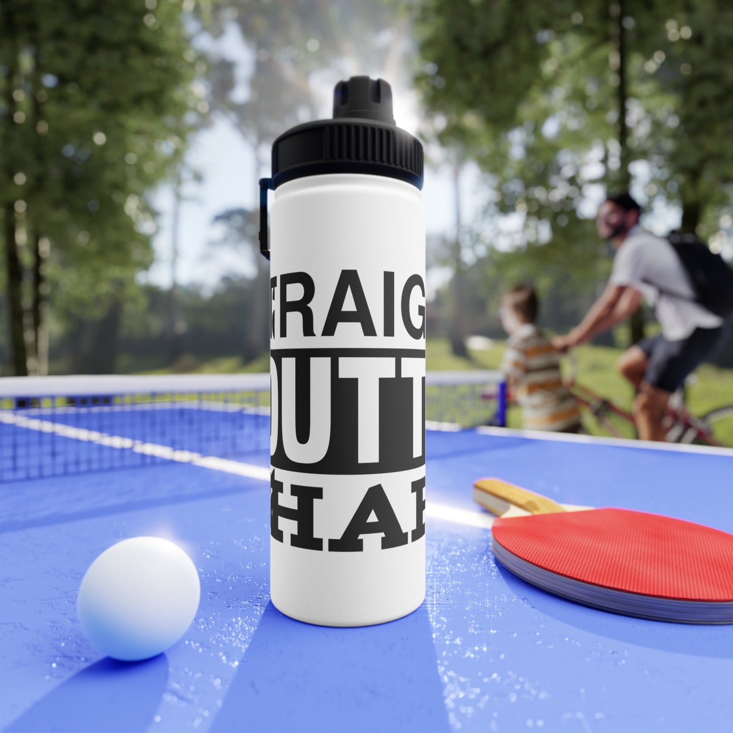 Straight Outta Shape Stainless Steel Sports Water Bottle - 3 sizes