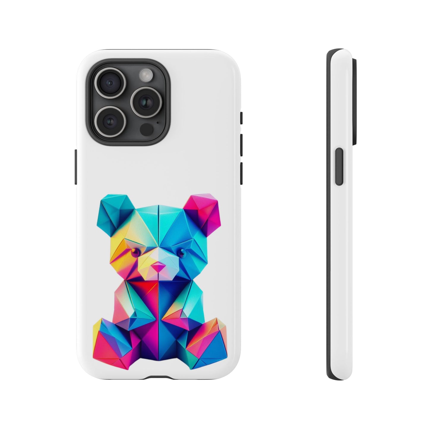 Origami Neon Teddy Tough Cases iPhone/Google/Samsung