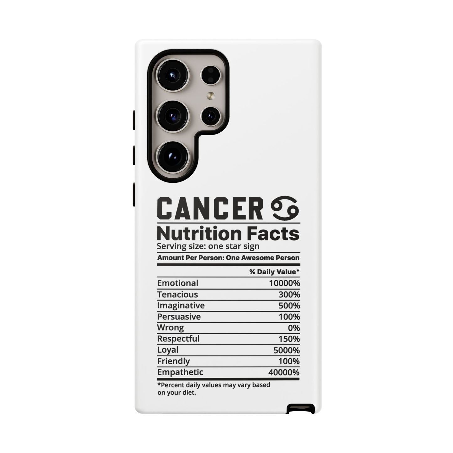 Cancer Nutrition Tough Cases - iPhone/Google/Samsung