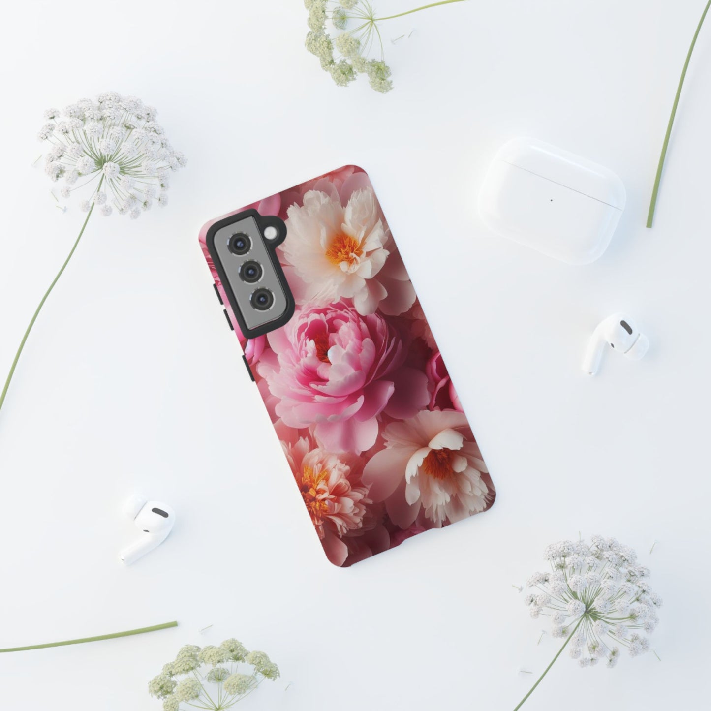 Peonies Tough Cases iPhone/Google/Samsung