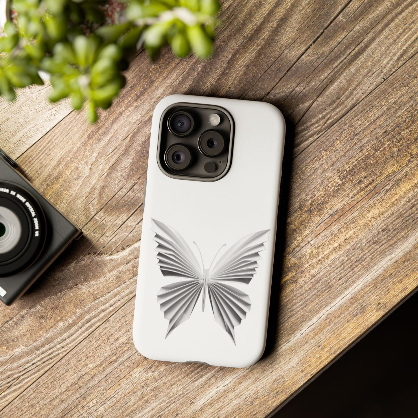 Origami White Butterfly Tough Cases iPhone/Google/Samsung