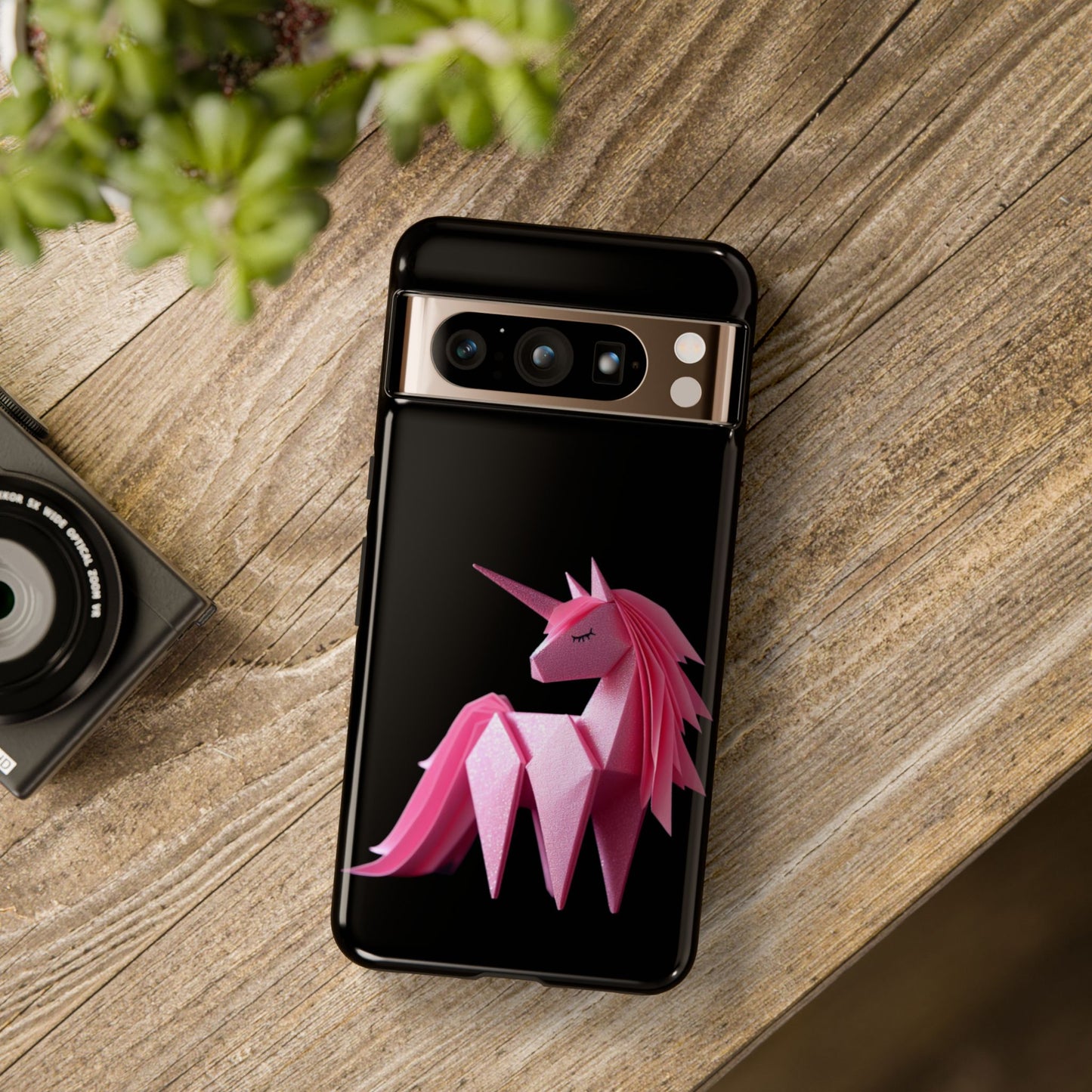 Origami Pink Unicorn Tough Cases iPhone/Google/Samsung