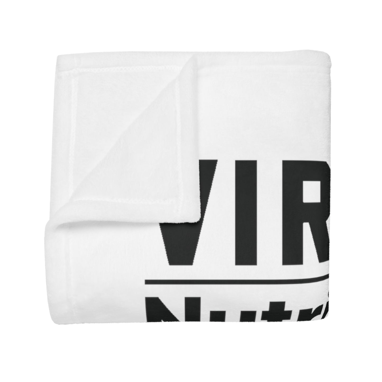 Virgo Nutrition Plush Fleece Blanket - white