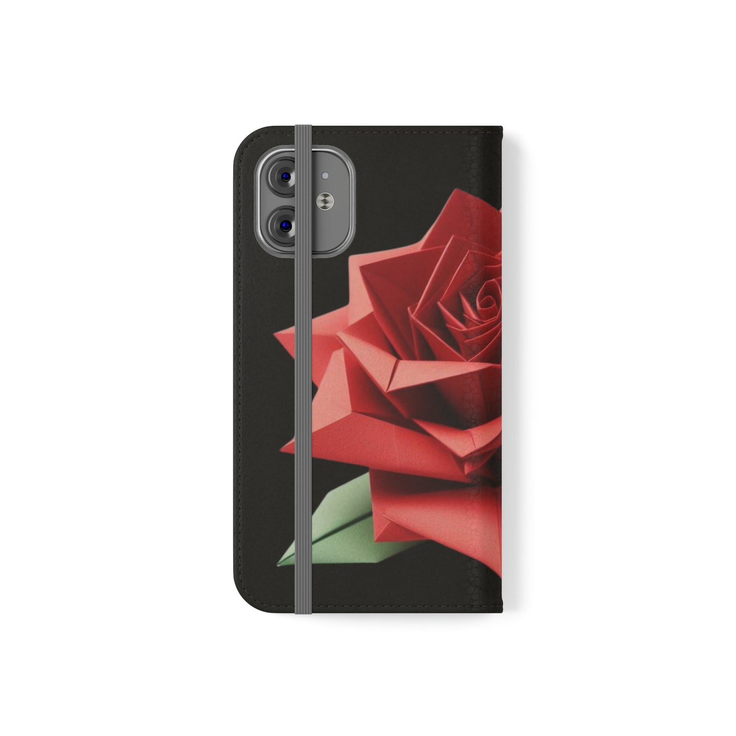 Origami Red Rose Flip Cases iPhone/Samsung