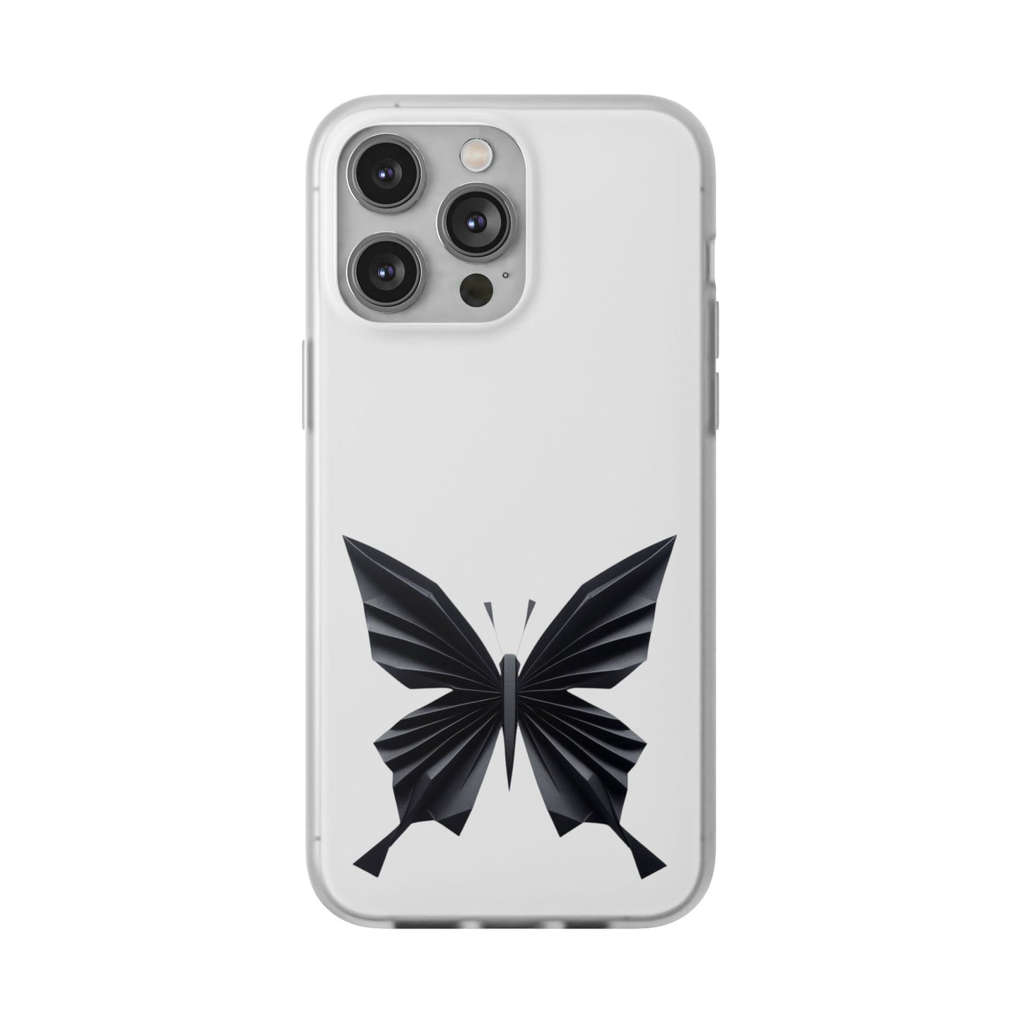 Origami Black Butterfly Flexi Cases