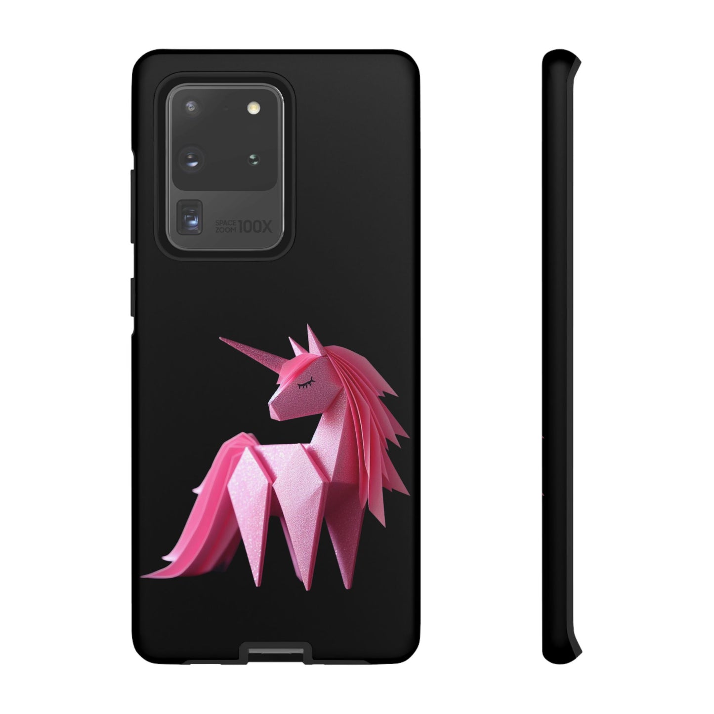 Origami Pink Unicorn Tough Cases iPhone/Google/Samsung